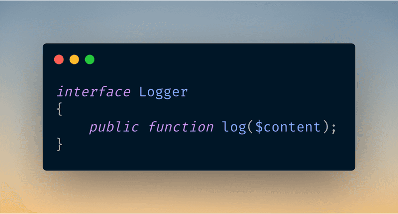 Code to Interface: An Example in Laravel