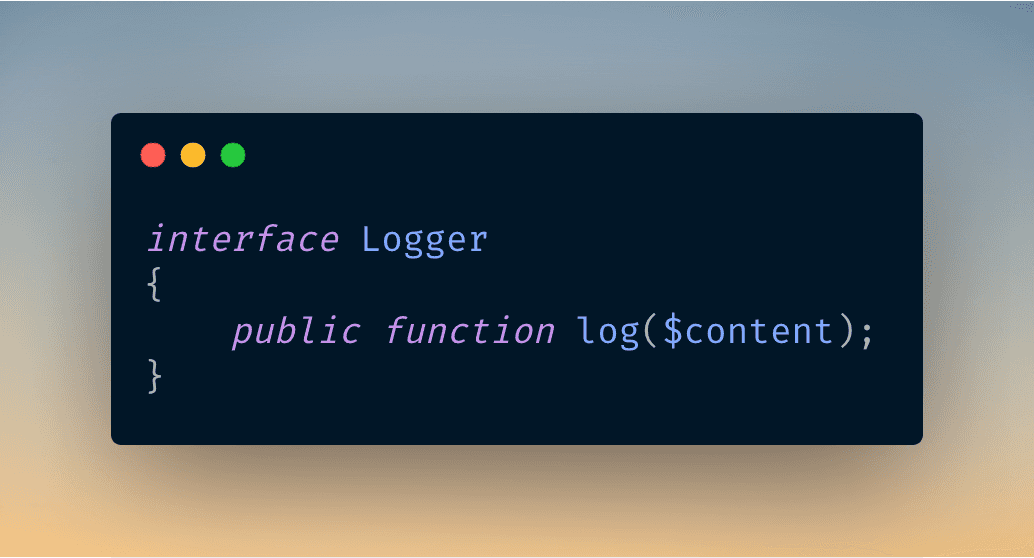 Code to Interface: An Example in Laravel